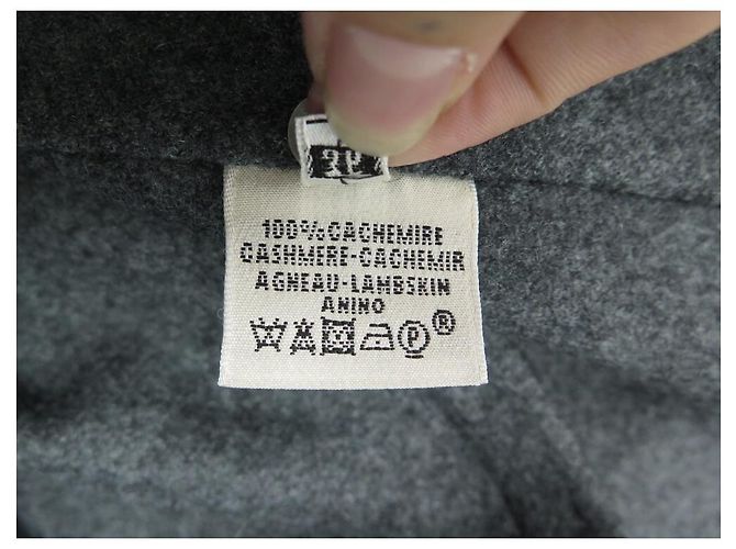 Hermès NUEVO ABRIGO DE CACHEMIRA GRIS HERMES CAPE T36 S - vista 7