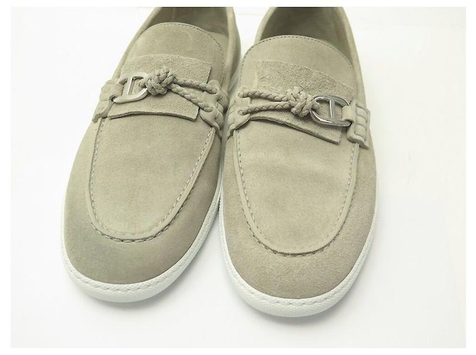 Hermès NOVE SCARPE HERMES IGNACIO MOCASSINI H241926ZAF 41 SUEDE BEIGE - vista 12