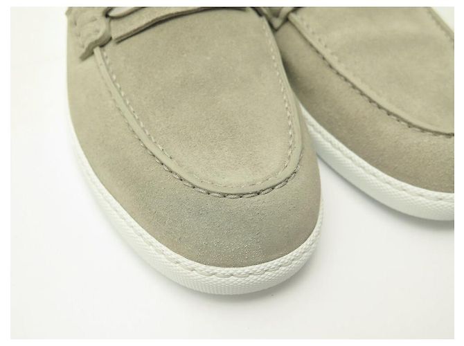 Hermès NOVE SCARPE HERMES IGNACIO MOCASSINI H241926ZAF 41 SUEDE BEIGE - vista 14