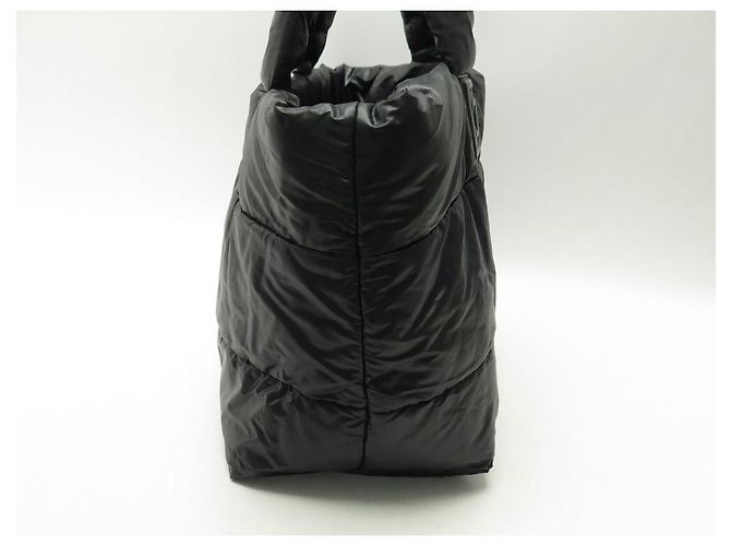 BORSA A MANO CHANEL COCO COCOON MM IN NYLON NERO - vista 3