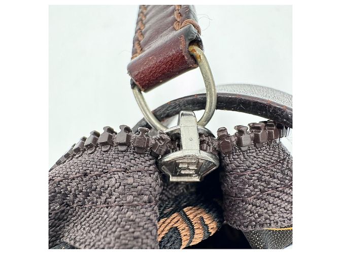 Borsa Baguette Fendi Zucca Zucchino Marrone - vista 12