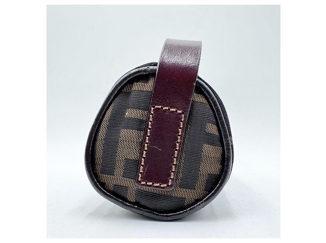 Borsa Baguette Fendi Zucca Zucchino Marrone - vista 5