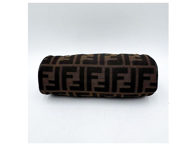 Borsa Baguette Fendi Zucca Zucchino Marrone - vista 8