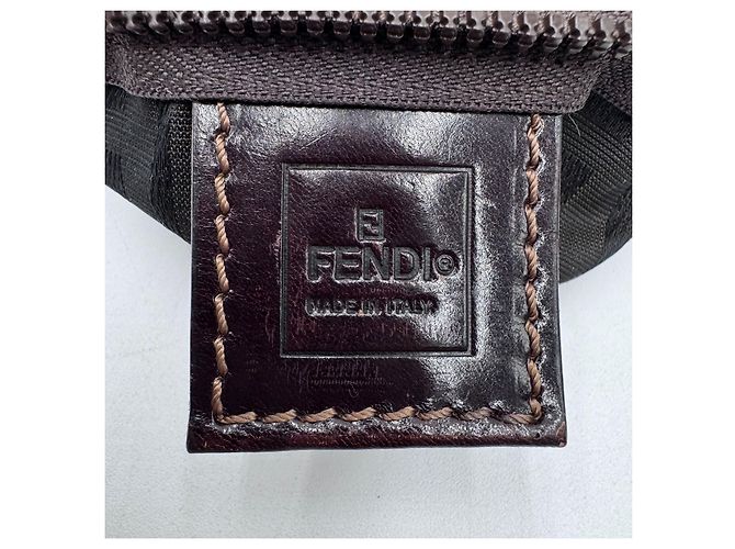 Borsa Baguette Fendi Zucca Zucchino Marrone - vista 9