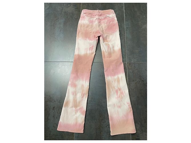 Iro Samt Hose Batikmuster rosa Pink - Ansicht 3