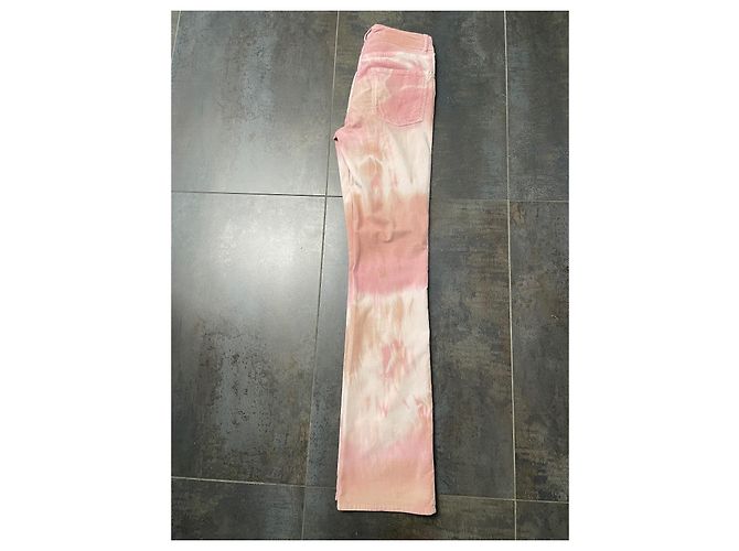 Iro Samt Hose Batikmuster rosa Pink - Ansicht 6