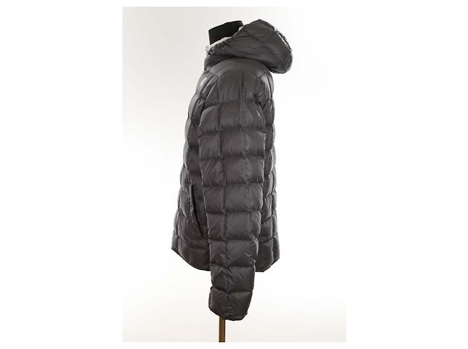 K-Way Giacca in piuma grigia reversibile Grigio - vista 3