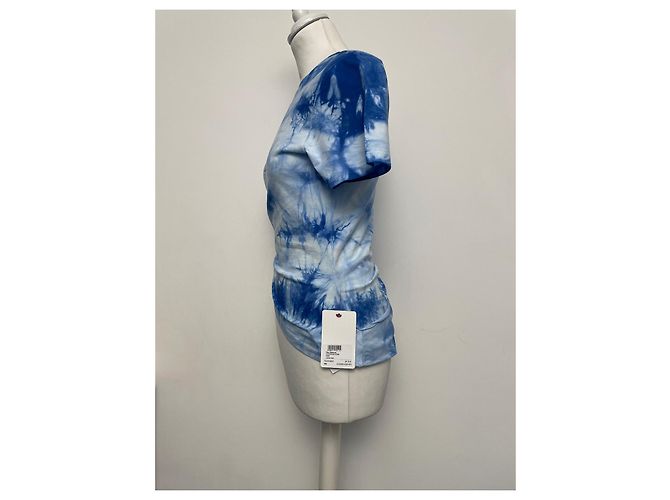 Camiseta Paco Rabanne azul de algodón - vista 5