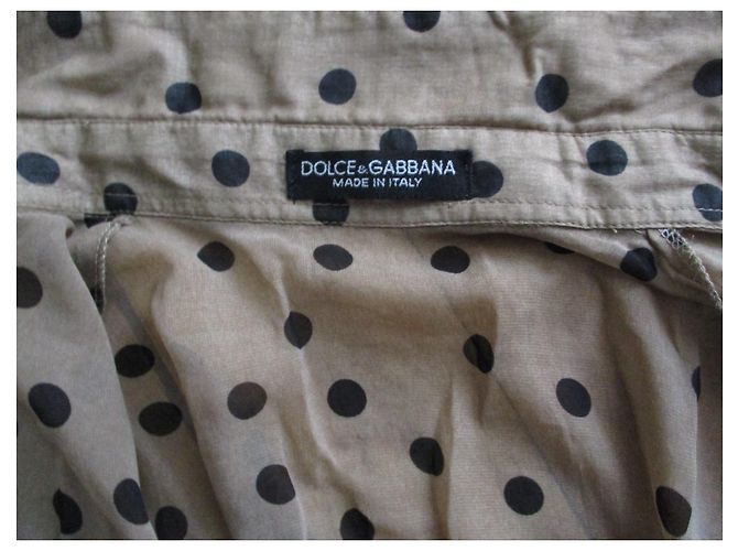 Dolce & Gabbana Kamelhemd, Punkte, Größe 36. - Ansicht 3