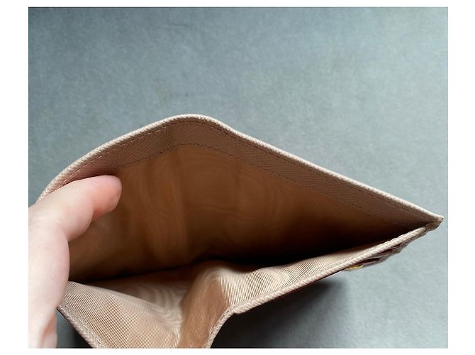 Prada Saffiano Leder Geldbörse Beige - Ansicht 11