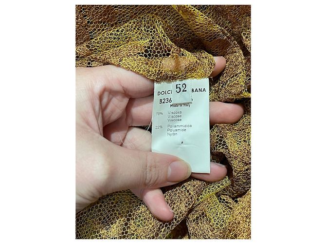 DOLCE & GABBANA Tops T.Internacional XL Viscosa Naranja - vista 5