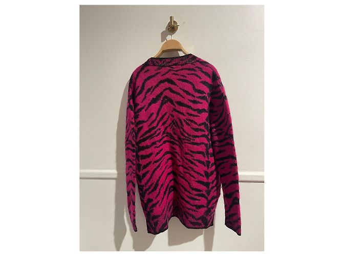 SAINT LAURENT Strickwaren T.International M Wolle Pink - Ansicht 3