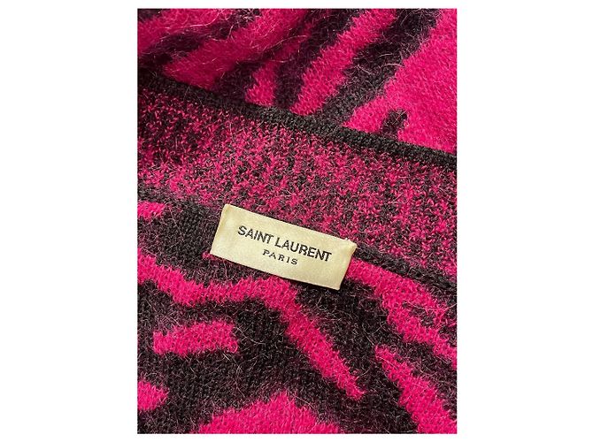 SAINT LAURENT Strickwaren T.International M Wolle Pink - Ansicht 5