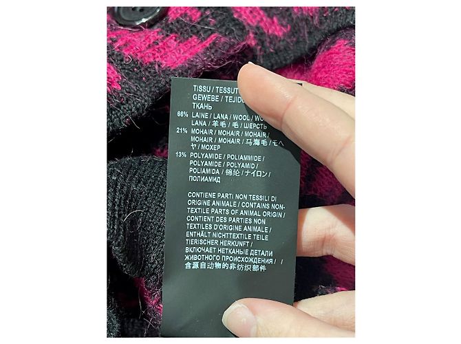 SAINT LAURENT Strickwaren T.International M Wolle Pink - Ansicht 6