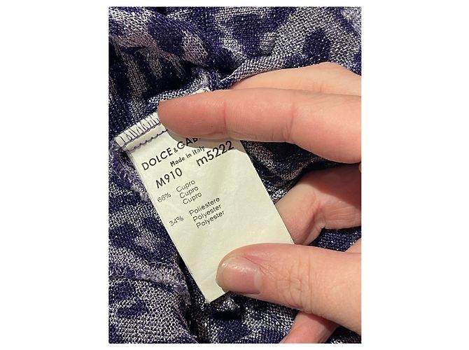 DOLCE & GABBANA Tops T.Internacional M Sintético Púrpura - vista 4