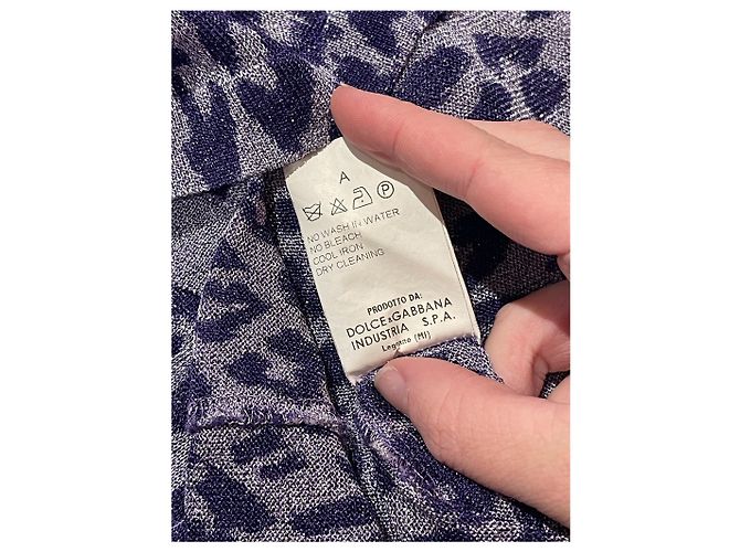 DOLCE & GABBANA Tops T.Internacional M Sintético Púrpura - vista 6