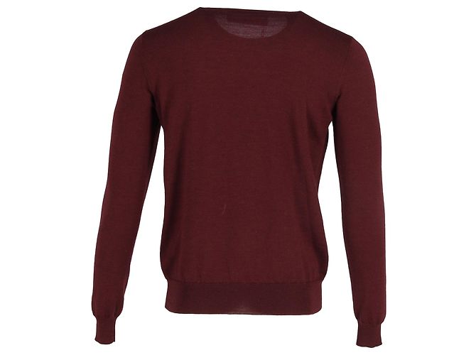 Suéter de malha vermelho em lã Dsquared2 - vista 3