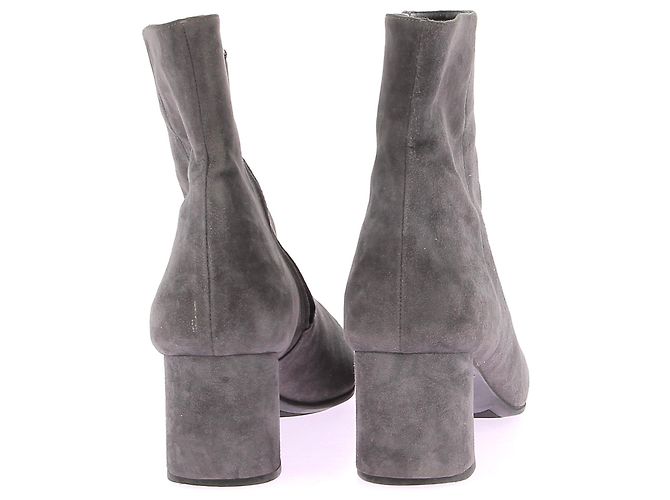 Bottes Prada T.EU 41 Suède Gris - vue 5