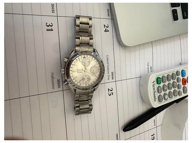 Omega Speedmaster Automatico triplo data Silver hardware - vista 5