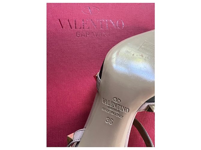 Valentino Garavani Rockstud Bicolor Pumps Schwarz Leder 36 - Ansicht 12