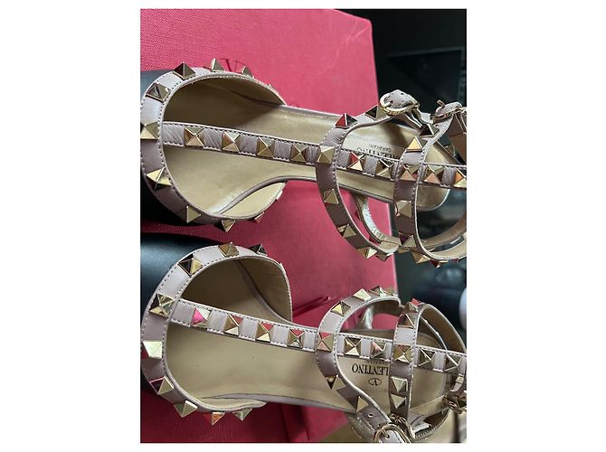 Valentino Garavani Rockstud Bicolor Pumps Schwarz Leder 36 - Ansicht 7