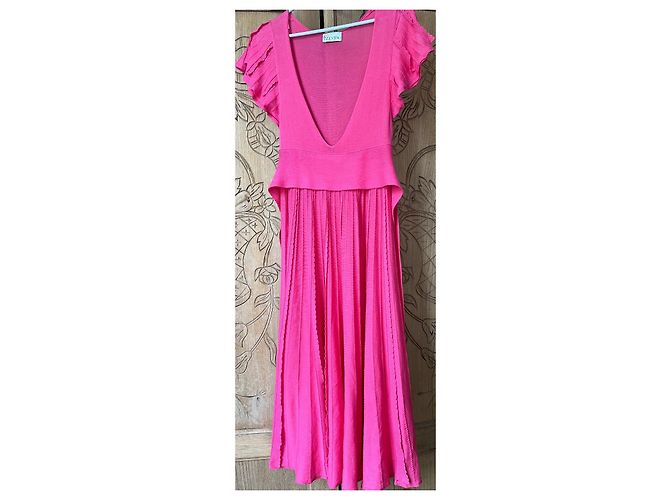 Vestido de algodón rosa Red Valentino - vista 2