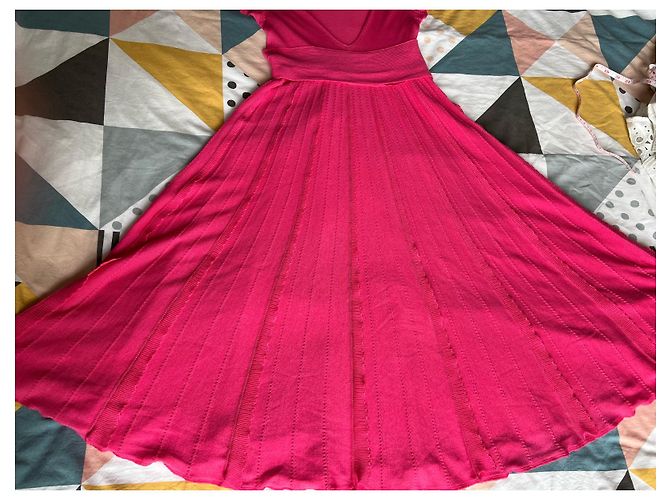Vestido de algodón rosa Red Valentino - vista 3