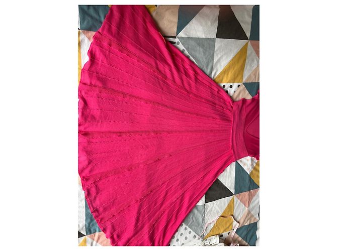 Vestido de algodón rosa Red Valentino - vista 8