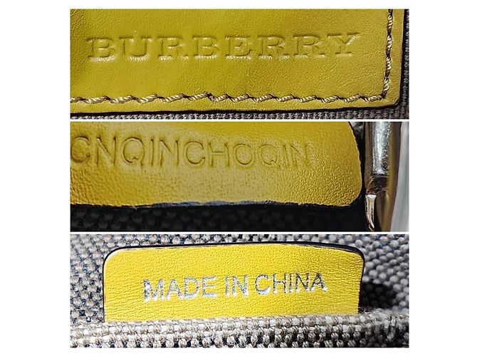 Burberry Borsa hobo media Ashby in tela Mega Check gialla/beige Giallo - vista 8