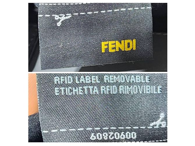 FENDI Vitello Elite Bi Color 3Jours Tote Silber Grau/Gelb - Ansicht 12