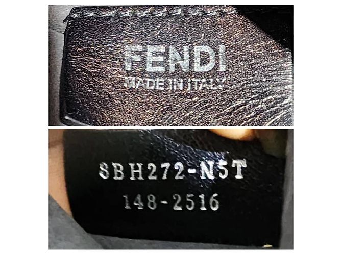 FENDI Vitello Elite Bi Color 3Jours Tote Silber Grau/Gelb - Ansicht 17