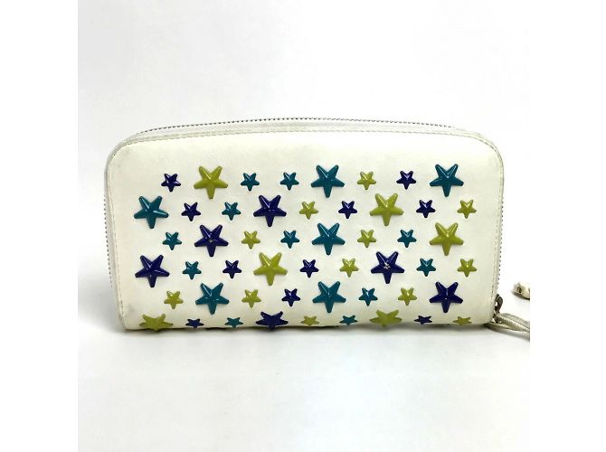Billetera larga redonda Jimmy Choo Multicolor Blanco roto - vista 2