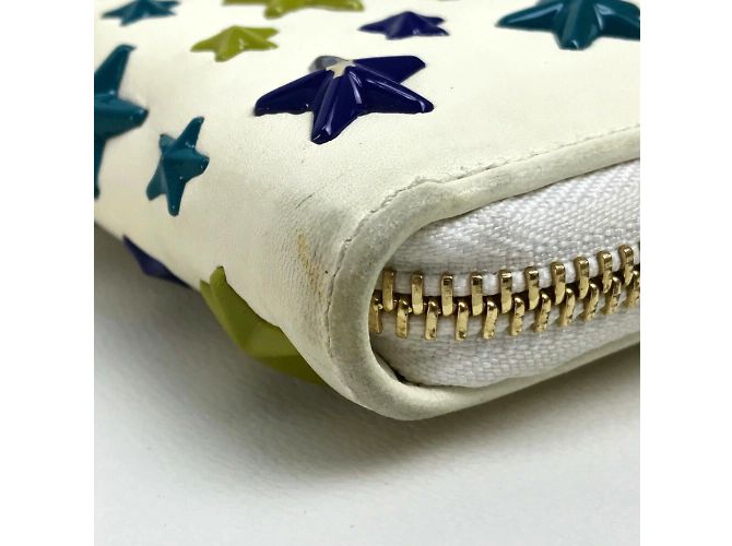 Billetera larga redonda Jimmy Choo Multicolor Blanco roto - vista 4
