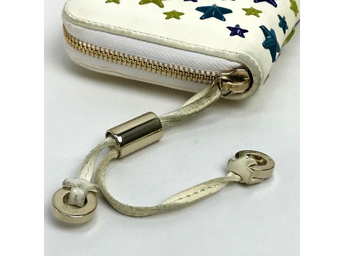 Billetera larga redonda Jimmy Choo Multicolor Blanco roto - vista 5