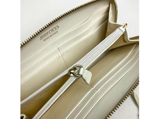 Billetera larga redonda Jimmy Choo Multicolor Blanco roto - vista 7