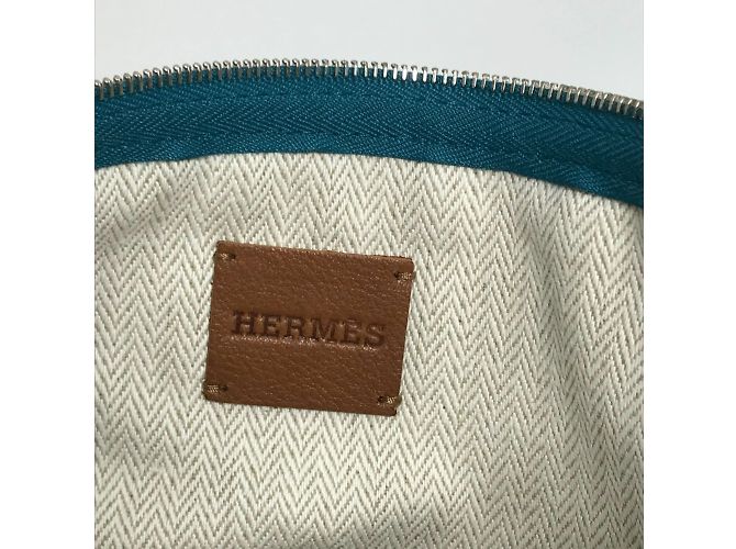 Hermès Pochette piatta Velocipedi con borchie per bicicletta Hermes Blu - vista 12