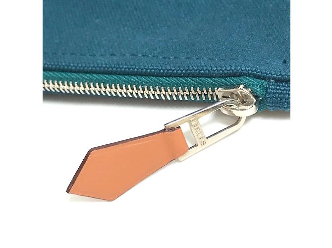 Hermès Pochette piatta Velocipedi con borchie per bicicletta Hermes Blu - vista 7
