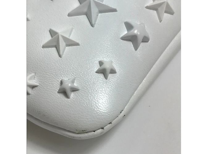 Borsa Clutch DEREK con Stelle Jimmy Choo Nero Bianco - vista 3