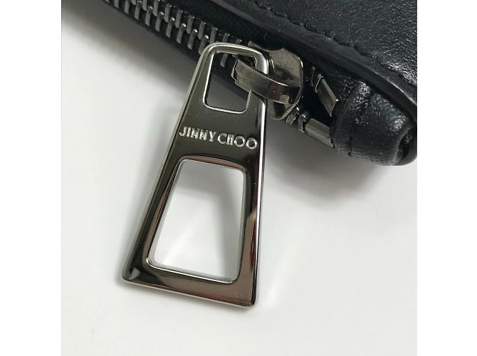 Borsa Clutch DEREK con Stelle Jimmy Choo Nero Bianco - vista 7