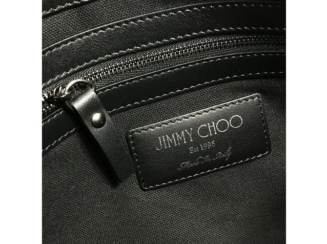 Borsa Clutch DEREK con Stelle Jimmy Choo Nero Bianco - vista 9