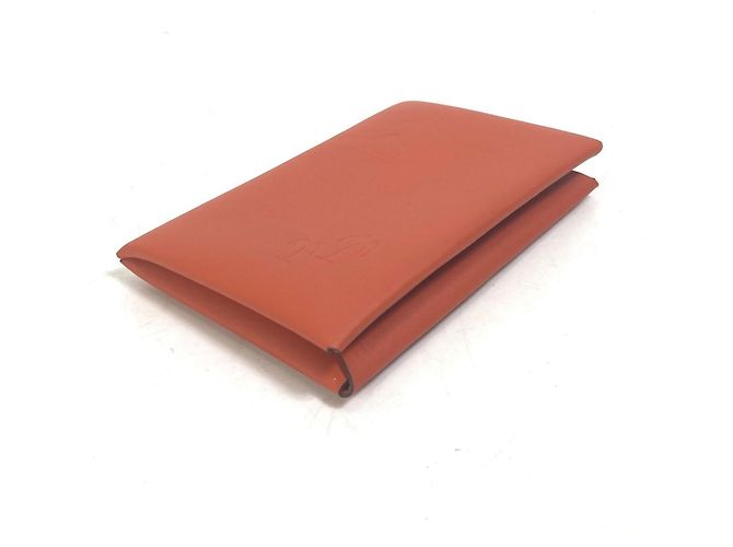 Hermès Estuche para tarjetas de visita de cuero Swift naranja Hermes - vista 4