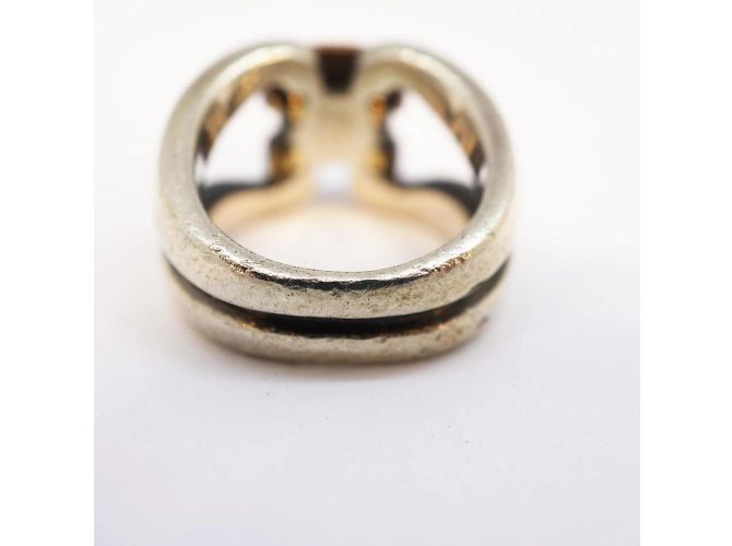 Ring Hermès Anello da uomo Hermes in argento e oro giallo - vista 7