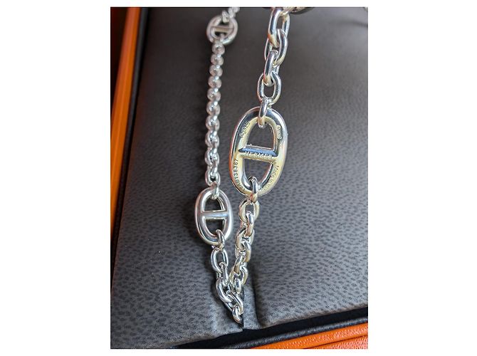 Hermès Collana Farandole di 120 cm in argento sterling 925 con scatola Silver hardware - vista 11