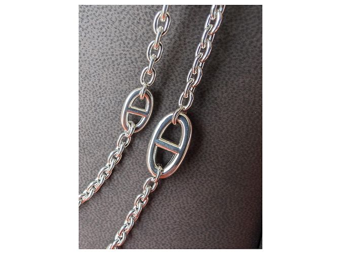 Hermès Collana Farandole di 120 cm in argento sterling 925 con scatola Silver hardware - vista 17