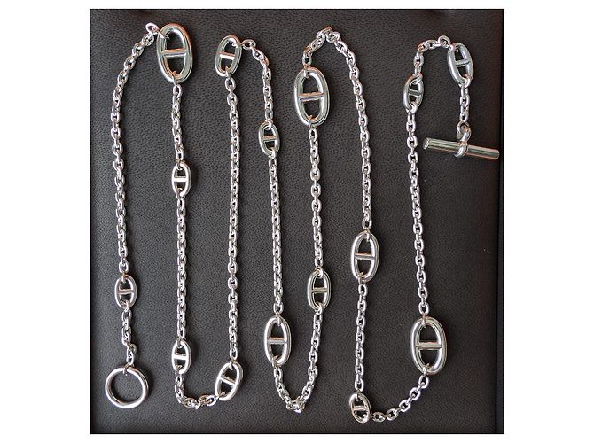 Hermès Collana Farandole di 120 cm in argento sterling 925 con scatola Silver hardware - vista 2