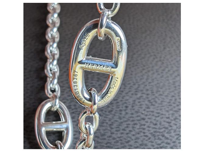 Hermès Collana Farandole di 120 cm in argento sterling 925 con scatola Silver hardware - vista 5