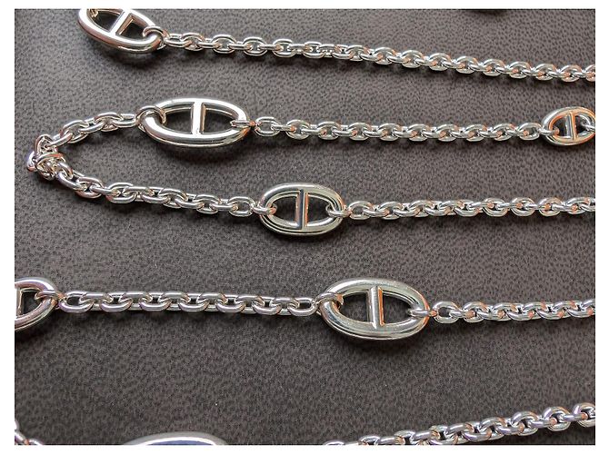 Hermès Collana Farandole di 120 cm in argento sterling 925 con scatola Silver hardware - vista 9