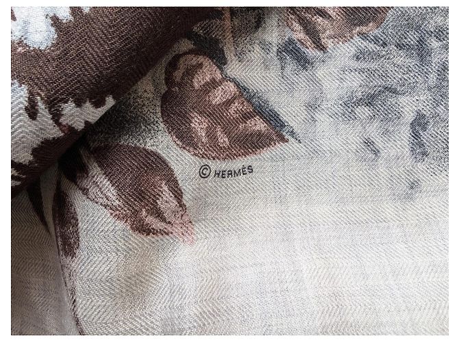 Hermès Sciarpa Quadrata Panthera Pardus Cashmere 140 Robert Dallet Multicolore - vista 12