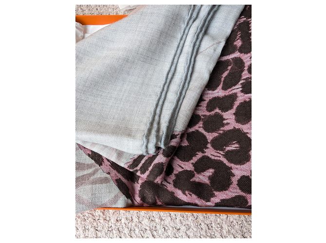 Hermès Sciarpa Quadrata Panthera Pardus Cashmere 140 Robert Dallet Multicolore - vista 15