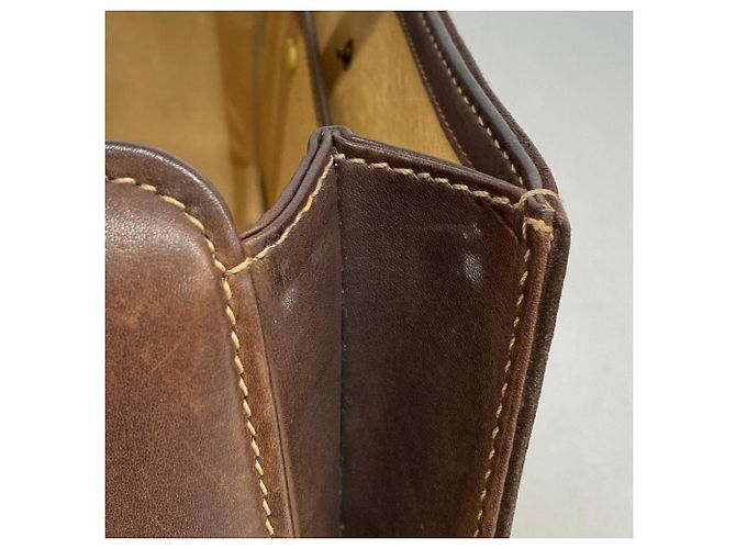 Borsa in suede marrone Gucci - vista 11